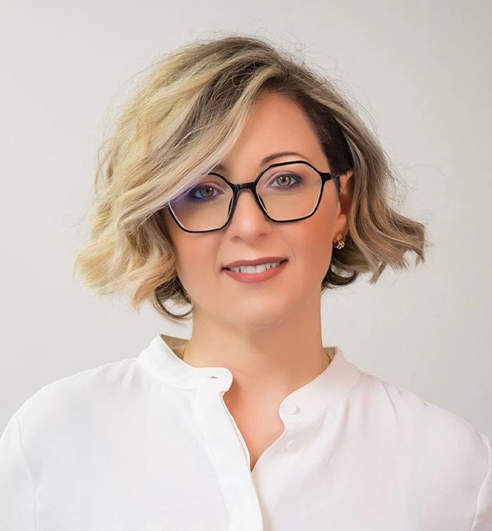 Foto della Dott.ssa Angela Saraceno, Business Unit Manager per Pharma Project & Rare Disease.