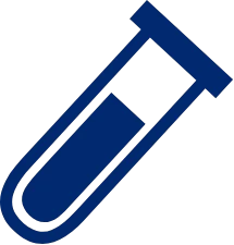 Illustrazione di una provetta che rappresenta i test genetici di Eurofins Genoma, che esegue oltre 200.000 test genetici all'anno.