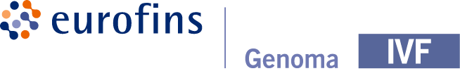 Logo of Eurofins Genoma, a company specialized in genetic testing and molecular diagnostics, a benchmark of excellence for genetic and cytogenetic exams.